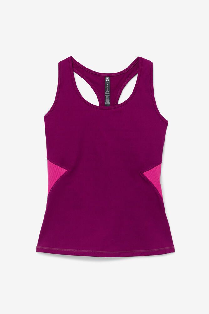 Fila Tank Top Womens Purple Uplift Open Racerback - Ireland 32745-QATK